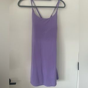 Everyday Cloudful 2-in-1 Flare Wannabee Mini Dress in Lavender